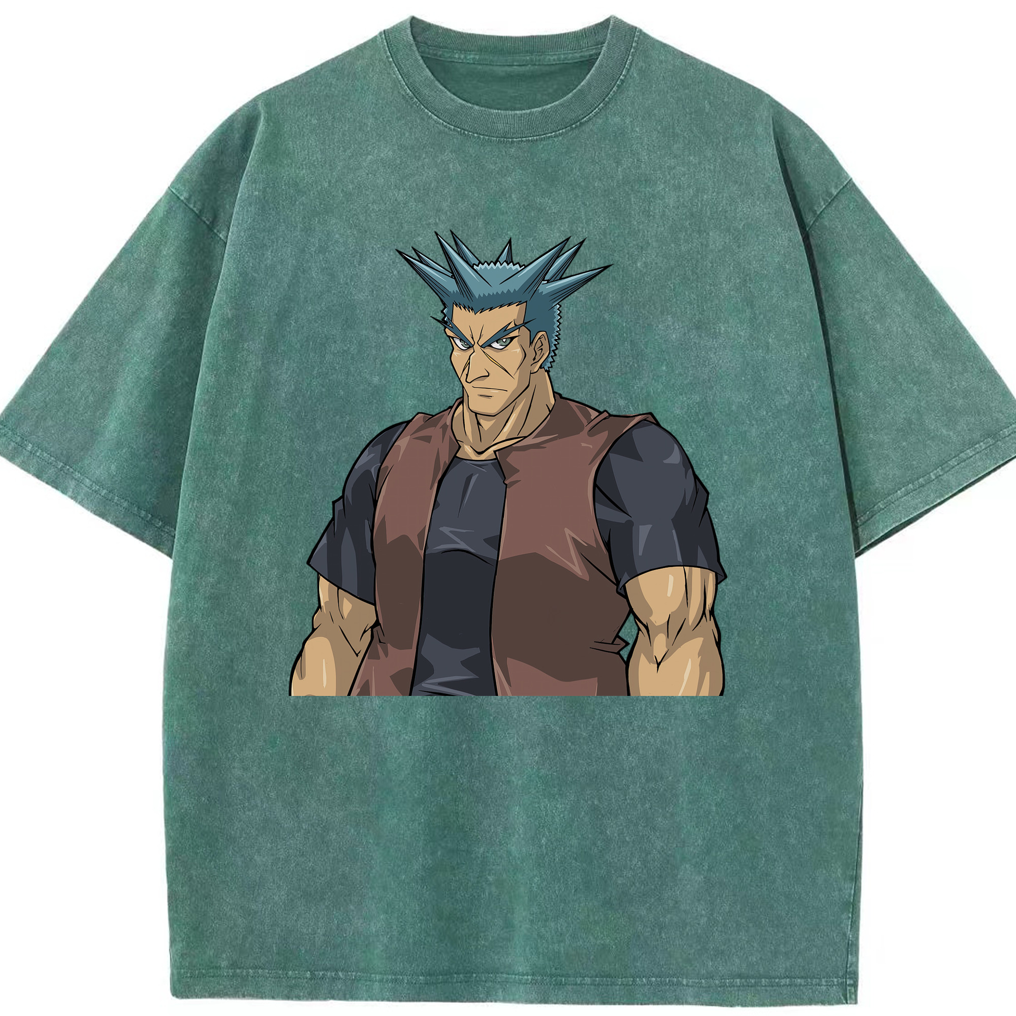 （画像用） 遊☆戯☆王 Yu-Gi-Oh! 綿100% ヴィンテージ風 半袖Tシャツ（フロントプリント）
